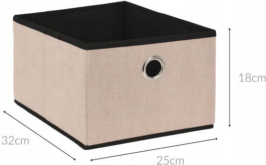 Koopman Aufbewahrungskorb Stoff Beige 32x25x18cm