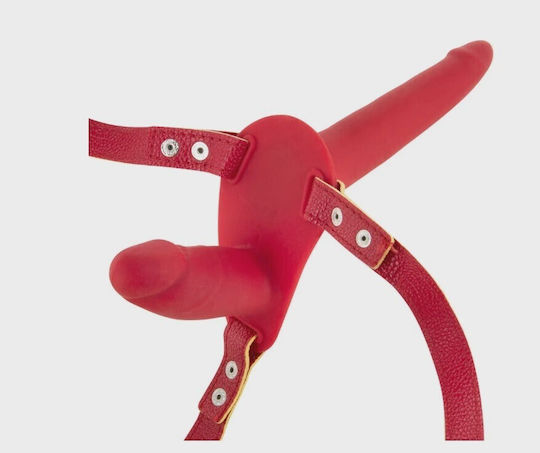 Strap-on Women-double Dildo-silicone Red Guilty Toys