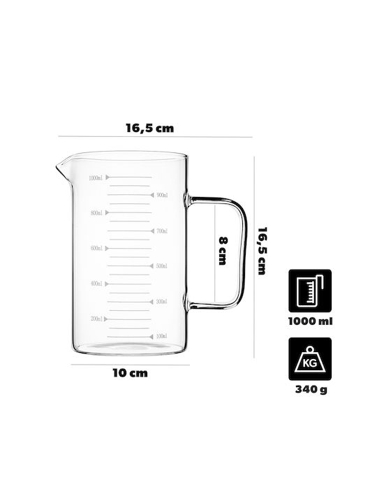 Kadax Kanne Serviersing Glas 1000ml