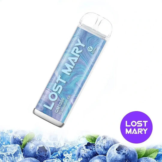 Lost Mary Ηλεκτρονικό Τσιγάρο μιας Χρήσης 1000 Εισπνοών Blueberry Ice 2ml 20mg