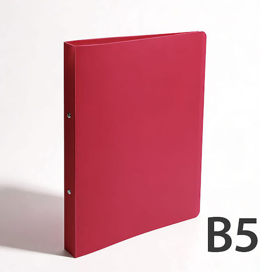 Archetypon Clipboard with 2 Rings 2/32 for Paper A4 Red Binder 1pcs