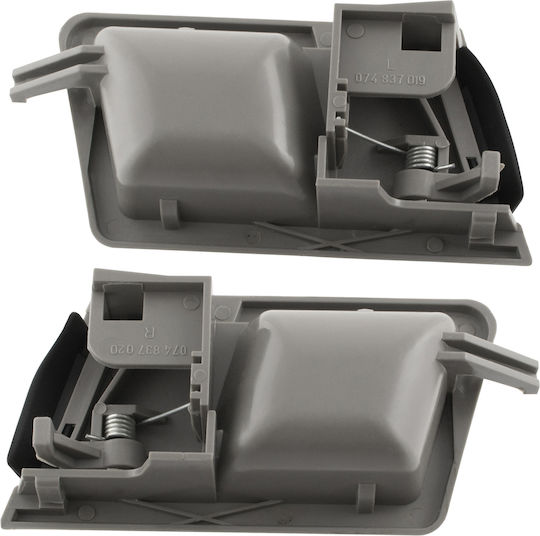 Vw T4 Transporter 90-03 Front Inner Door Handle Gray Left + Right 2 Pcs Set