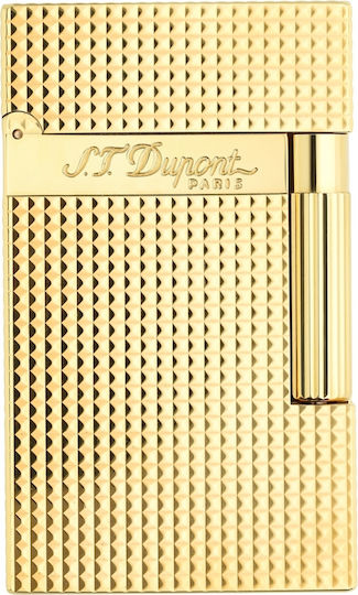 S.T. Dupont Ligne 2 Feuerzeug Flamme in Gold Farbe