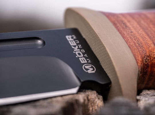 Boker Ranger Field Bowie Μαχαίρι Επιβίωσης Καφέ σε Δερμάτινη Θήκη