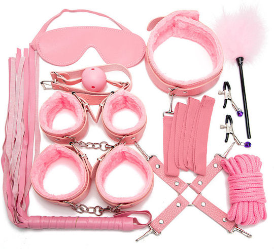 La Lolita Amsterdam BDSM Kit In Pink Colour 11 Pieces