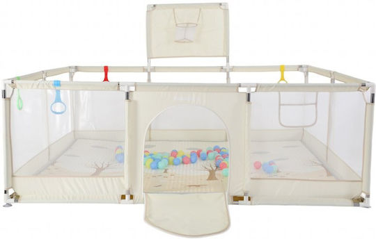 Park with Mattress Beige 200x180cm