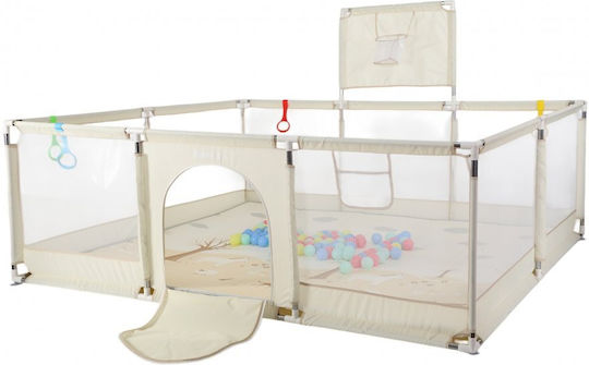 Park with Mattress Beige 200x180cm