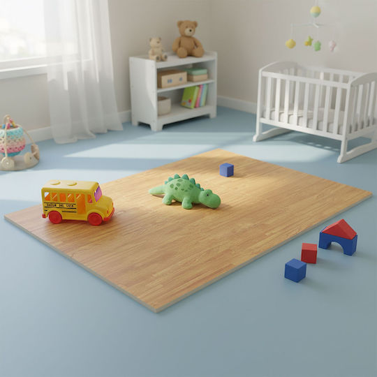 Relaxdays Puzzle De Podea Pentru Copii Design Cu Aspect De Lemn 9 Piese