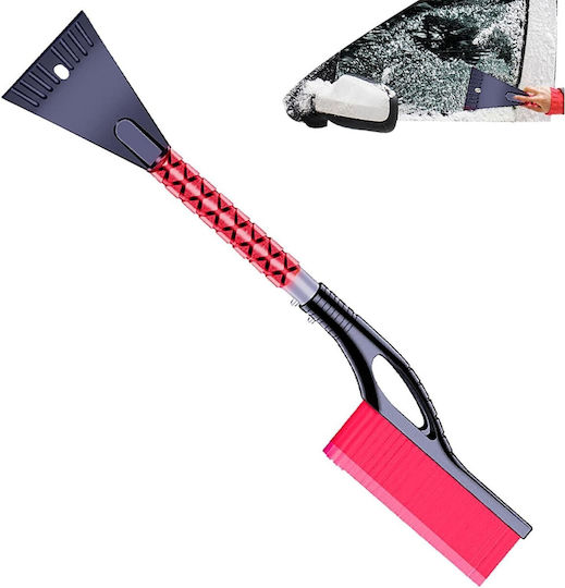 Perie și Răzuitoare de Gheață Auto Alista Home Multifuncțională Detasabilă Mâner Antiderapant Aluminiu Plastic Fragmentare Gheață Pe Parbriz Soluție de Iarnă Dezghețare 68x24x11.1 Cm Roșie