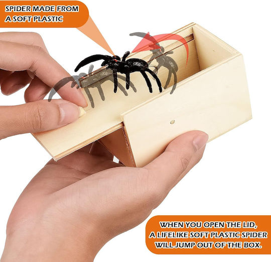 Holz Interaktives Spielzeug Pop-up Spider Prank Joke Verschiedene Designs