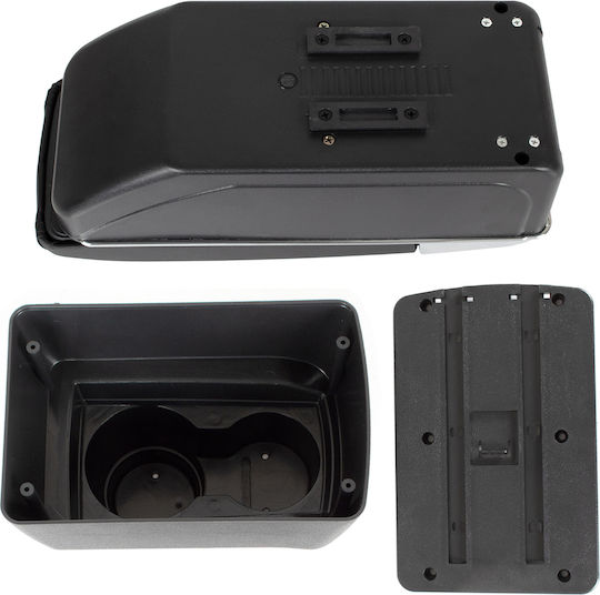 Dacia Duster Ii 2017 Armrest Storage Black Eco-leather + Installation Kit