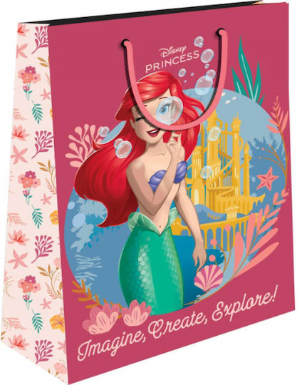 Διακάκης Χάρτινη Τσάντα για Δώρο με Θέμα "Disney Princess" 32x12x26εκ.