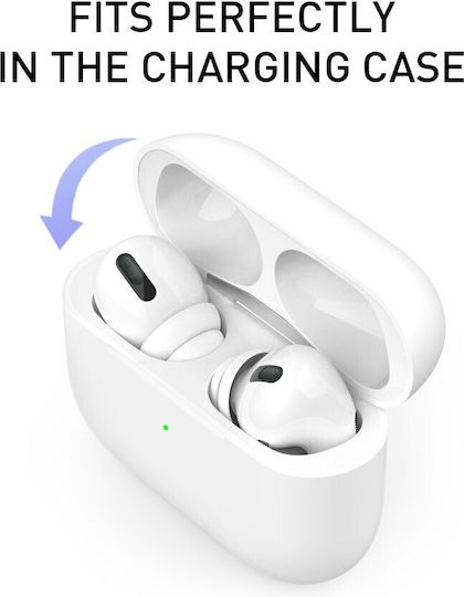 AHAstyle PT99-2 Large Καλύμματα Σιλικόνης σε Λευκό χρώμα για Apple AirPods Pro