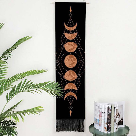 FRIPIA Decorațiune Suspendată Neagră Din Țesătură 130x32.5cm