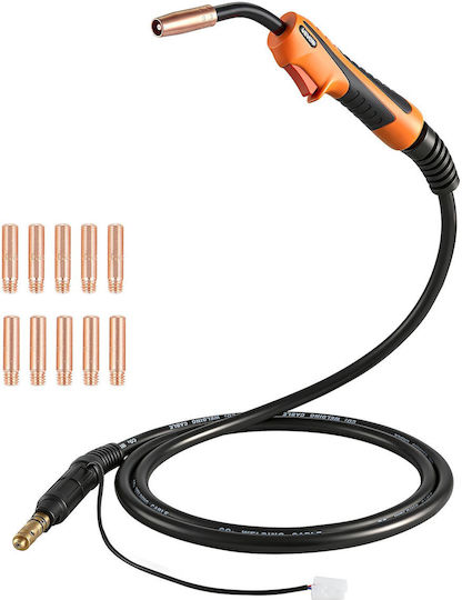 Vevor Mig Welding Gun 100a Cable 3 M Compatible Lincoln Magnum 100l K530-5 11 Contact Tips Mighqlincoln4eq6n001v0