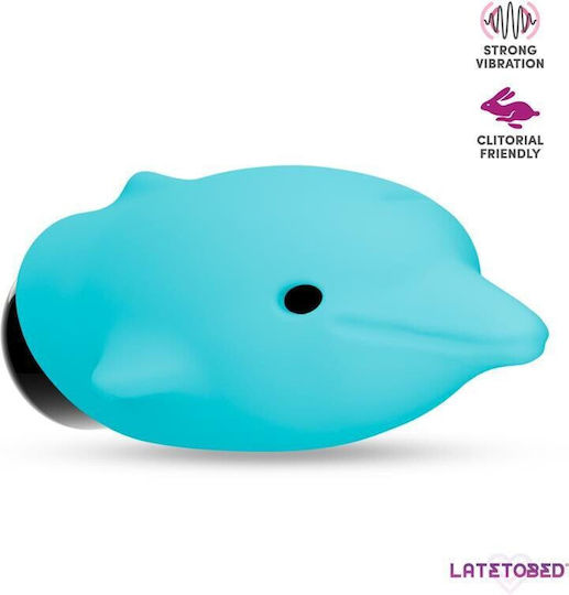 LateToBed Dolphy Vibrator Bullet 8cm Albastru
