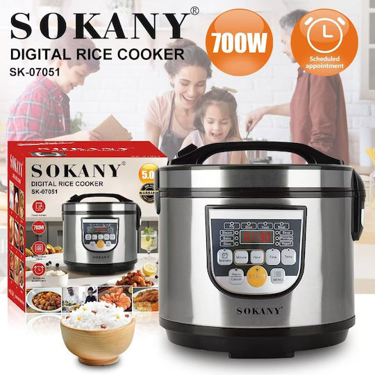 Sokany Sk-07051 Ψηφιακός Πολυμάγειρας 5l