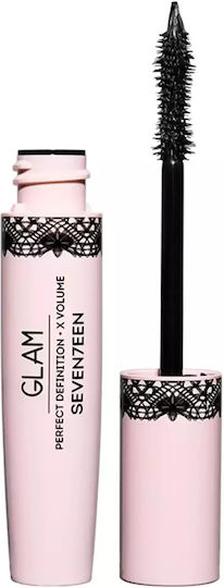 Seventeen Glam Mascara for volume & Curling 01 Black 13ml