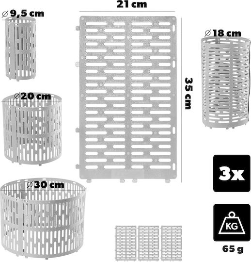 Kadax Tree Trunk Protector Grey 20 X 33 Cm 3 Pcs