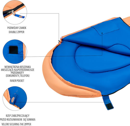 Nils Schlafsack Einzeln Sommer Orange