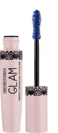 Seventeen Glam Mascara pentru Volum & Curling 04 Albastru 13ml