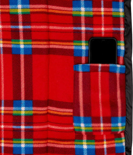 Nils Sleeping Bag Μονό Czarno-czerwony