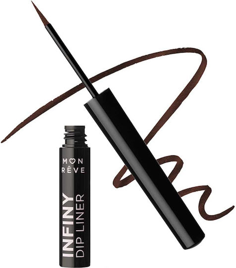 Mon Reve Infiny Dip Waterproof Liquid Eye Liner 13 Brown Black 2ml