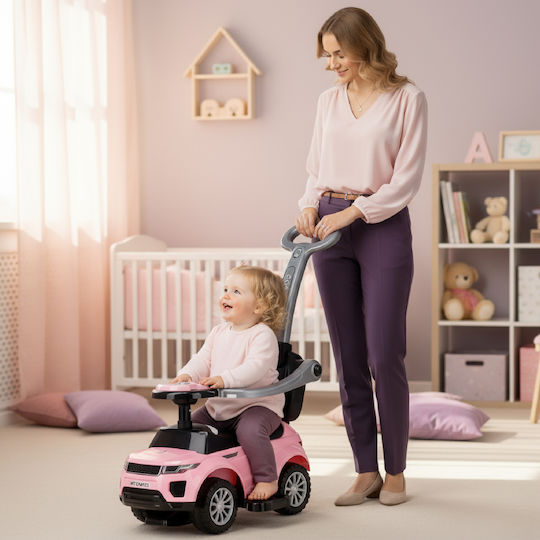 Rutschauto Schiebewagen Kinder Griff Sportwagen Hellrosa