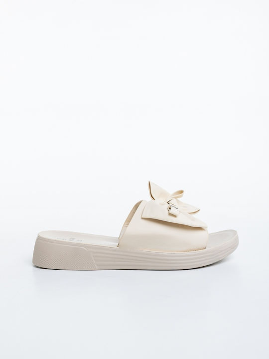 Sandale Casual Damă Din Piele Bej