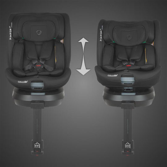 Coccolle Ario Καθισματάκι Αυτοκινήτου i-Size με Isofix Midnight Black