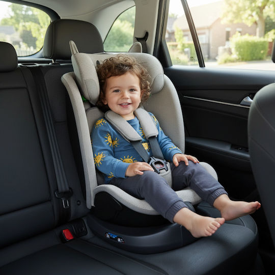 Buf Boof B-Joy Deluxe Car Seat i-Size with Isofix Light Grey CAT 0-36 kg