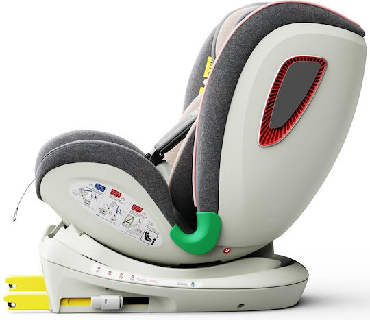 Buf Boof Platinum Deluxe Baby-Autositz i-Size mit ISOfix Rosa 0-36 kg