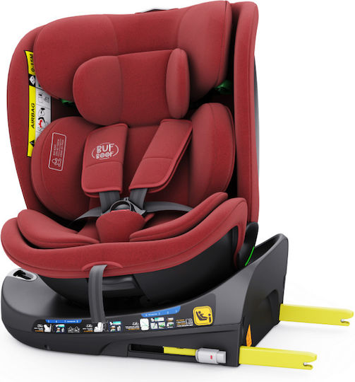 Buf Boof B-Joy Deluxe Autositz i-Size mit Isofix Rot 0-36 kg
