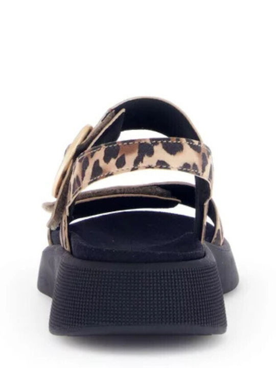 Leather Women's Anatomic Black Sandals
