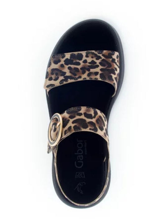 Leather Women's Anatomic Black Sandals