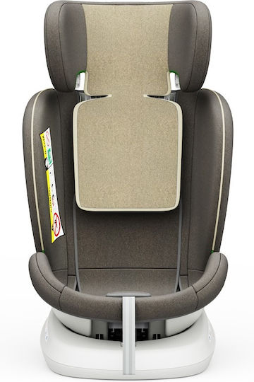 Buf Boof TWT Plus Deluxe Scaun Auto pentru Copii High-back Booster i-Size cu Isofix Light Brown 0-36 kg