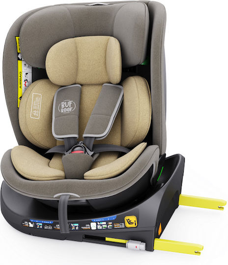 Buf Boof B-Joy Deluxe Autositz i-Size mit Isofix Light Brown 0-36 kg