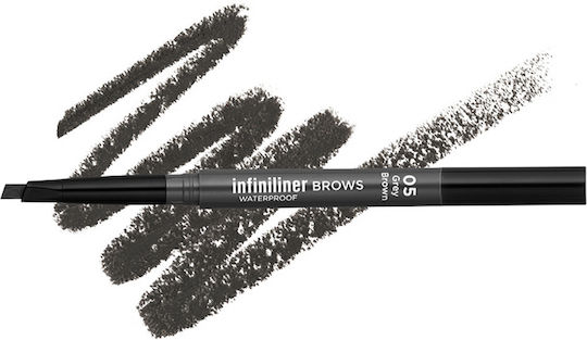 Mon Reve Infiniliner Gel Brow Pencil Αδιάβροχο Μολύβι για Φρύδια 05 Grey Brown