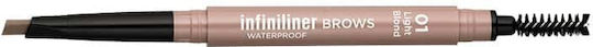 Mon Reve Infiniliner Gel Augenbrauen-Make-up Wasserdicht Bleistift für Augenbrauen 01 Hellblond