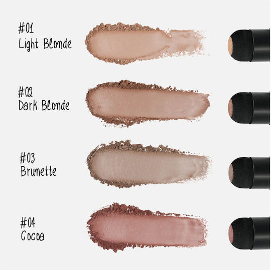 Mon Reve Stamp & 8 Șabloane Machiaj Pentru Sprâncene 01 Blond Deschis 0.8gr