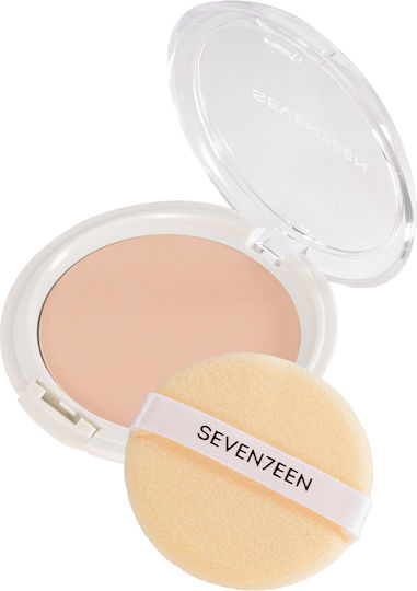 Seventeen Natural Silky Transparent Compact Powder Powder 4 Beige SPF15 10gr