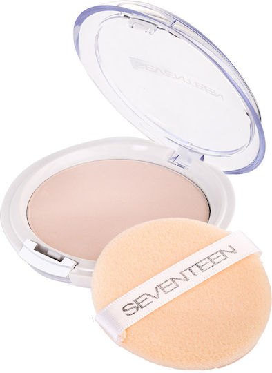 Seventeen Natural Silky Transparent Compact Powder Puder 2 Light Beige SPF15 10gr