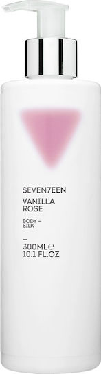 Seventeen Vanilla Rose Moisturizing Milk Body with Aroma Vanilla for All Skin Types 300ml