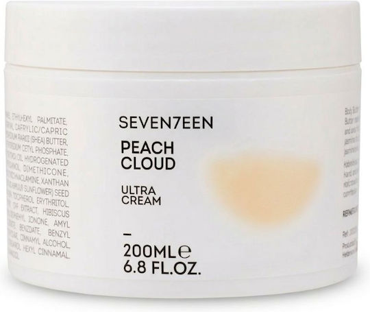 Seventeen Ultra Cream Peach Cloud Moisturizing Body Cream with Shea Butter 200ml