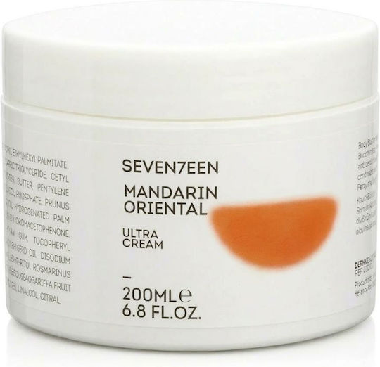 Seventeen Ultra Cream Mandarin Oriental Ενυδατική Κρέμα Σώματος με Βούτυρο Καριτέ 200ml