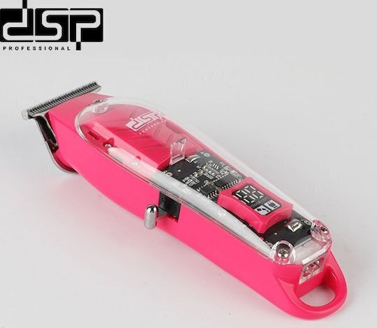 DSP 91209 Επαγγελματική Επαναφορτιζόμενη Κουρευτική Μηχανή Ροζ 615730