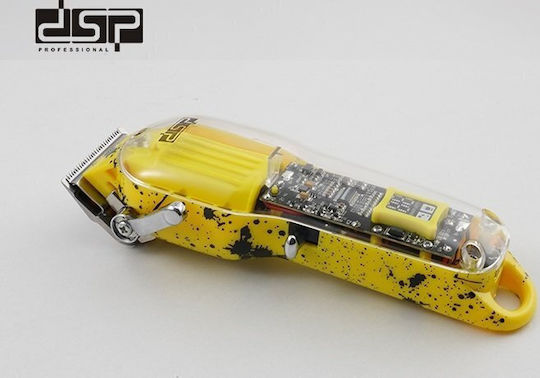 DSP 90460 Επαγγελματική Επαναφορτιζόμενη Κουρευτική Μηχανή Κίτρινη 612777