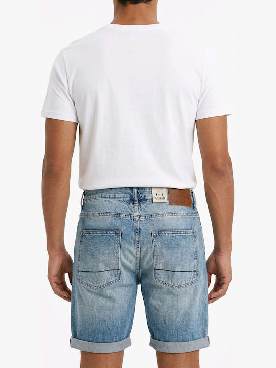 Herren Jeansshorts Regular Fit Blau