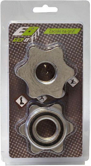 Chrome Neck Clamp Set 2 Enero Fit Diameter 25.4mm Black