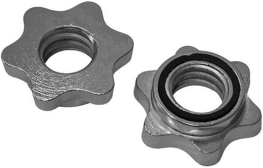 Chrome Neck Clamp Set 2 Enero Fit Diameter 25.4mm Black